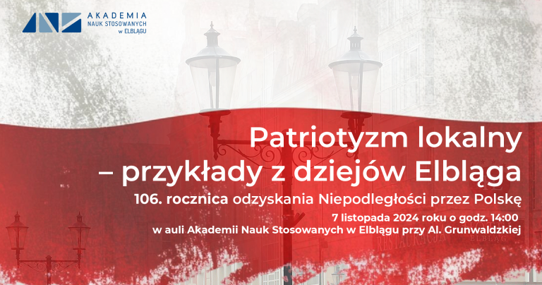 Zapraszamy na Obchody 106. Rocznicy Odzyskania Niepodległości przez Polskę