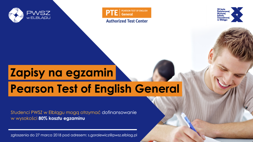 Ruszyły zapisy na egzamin Pearson Test of English General!