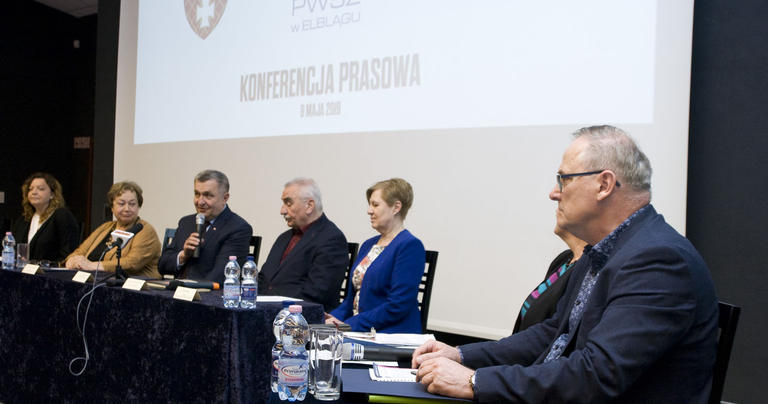 Konferencja prasowa PWSZ w Elblągu