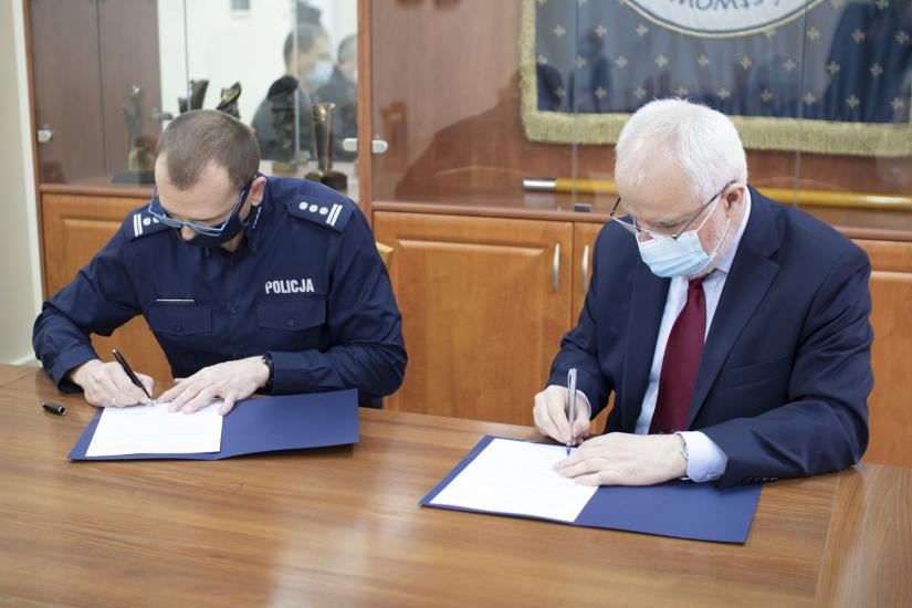 Współpraca z Komendą Miejską Policji w Elblągu