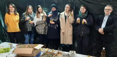 Studenci w Skansenie Pszczelarskim