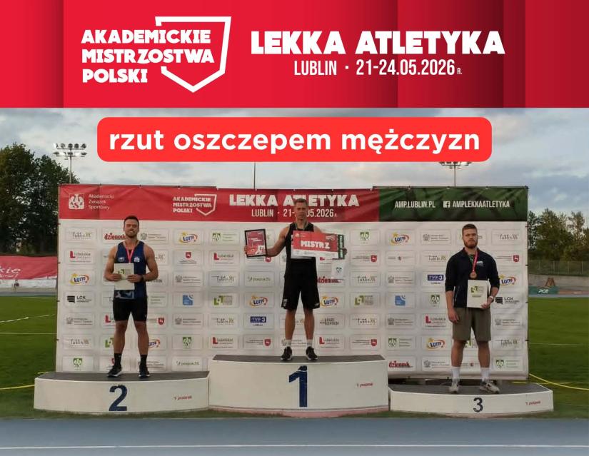 Artur Cytlał z medalem Akademickich Mistrzostw Polski w Lekkiej Atletyce 2026