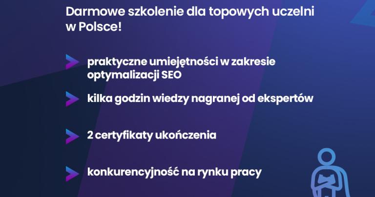 Bezpłatne szkolenie z zakresu marketingu treści, SEO i AI