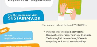 SustainMV: FREE Online Summer School in Stralsund