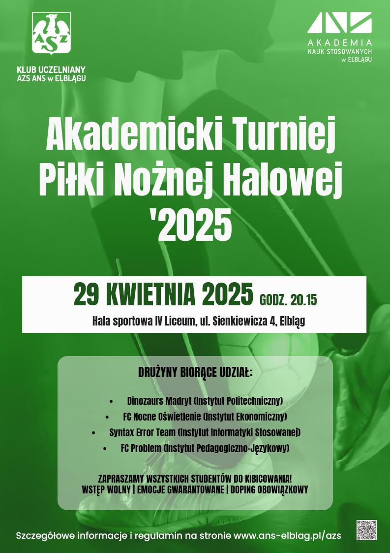 Akademicki Turniej Piłki Nożnej Halowej-Zarezerwuj 29 kwietnia 2025!